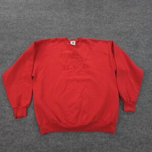 Vintage M&M's Sweatshirt Mens XL Red Candy Fleece Crewneck Pullover 90s USA